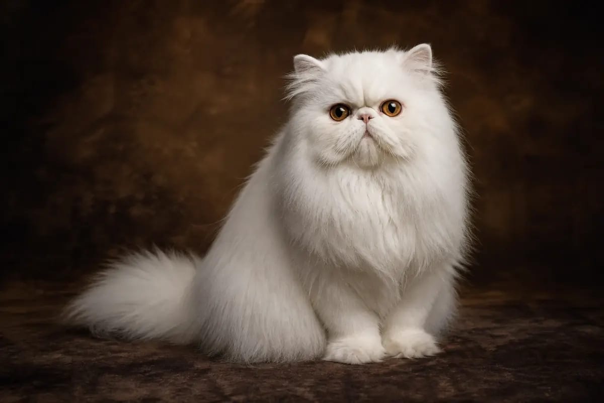 Persian cat in a premium portrait — long plush coat, round face and calm expression